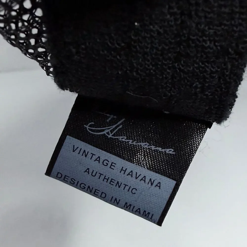 VINTAGE HAVANA 1954 Trucker Hat Cap Women | Mesh, Black/Pink/Silver Sparkly